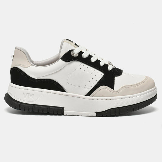 TENIS 219-002-01 EM SINTE GELO/PRETO/MILK