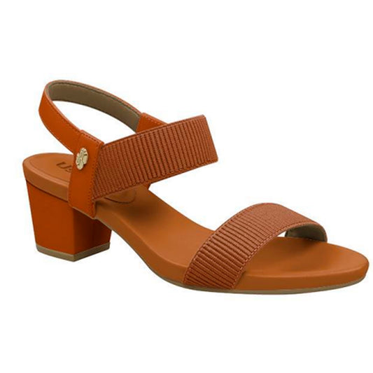 SANDALIA SALTO BLOCO CANELA