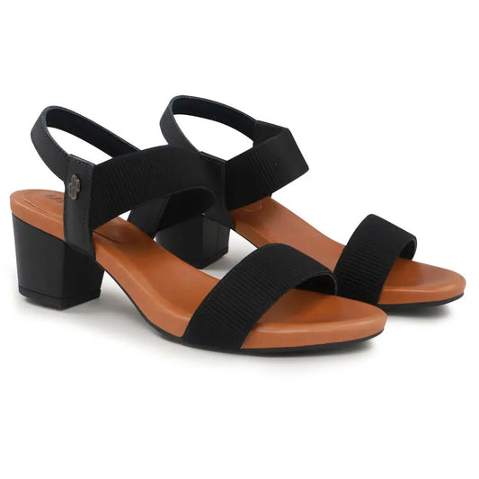 SANDALIA SALTO BLOCO PRETO