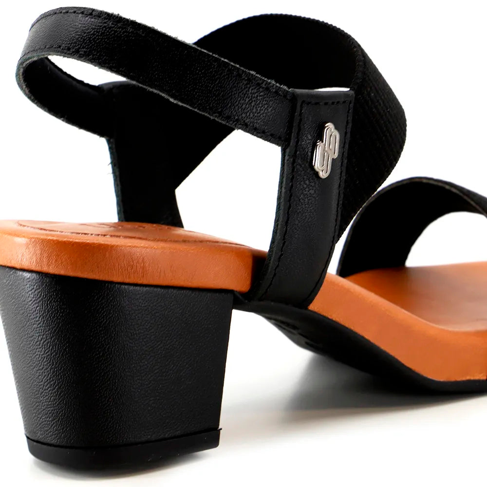 SANDALIA SALTO BLOCO PRETO