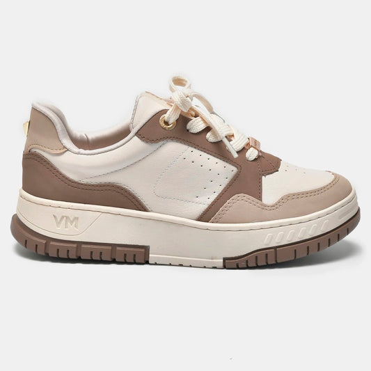 TENIS 21900204 EM SINTE SAARA/TOFFEE/MARFIM