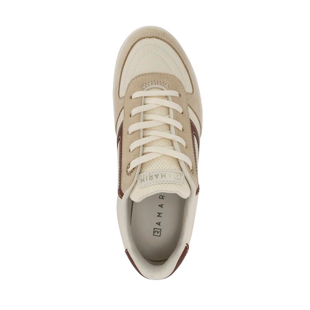 TENIS ESPORTIVO EM SINTETICO FEMININO SOLADO SINTETICO - CAMURÇA PLUS/PALHA