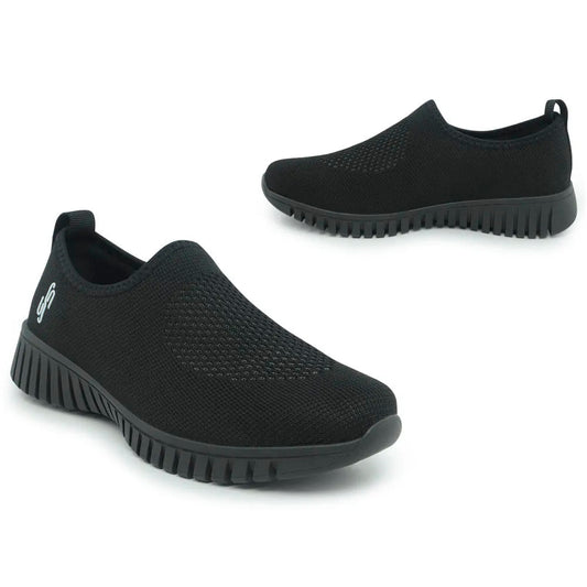 TENIS SLIP ON PRETO TRICOT