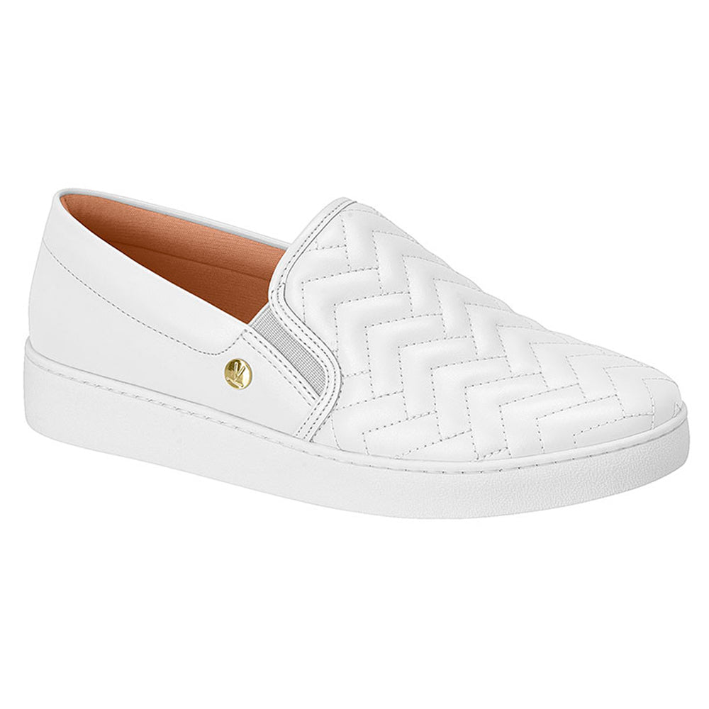 Slip On Vizzano Matelassê Feminino Branco