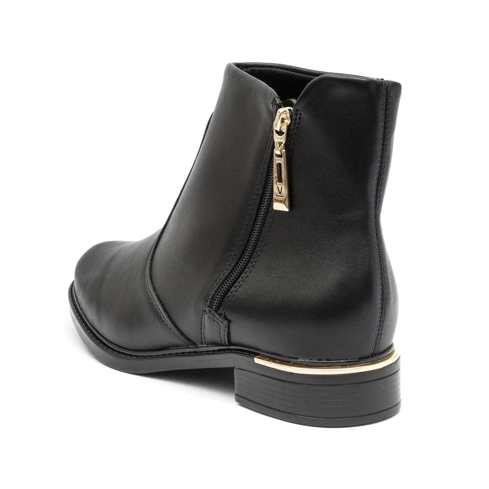 Bota Feminina Vizzano Ziper Preta
