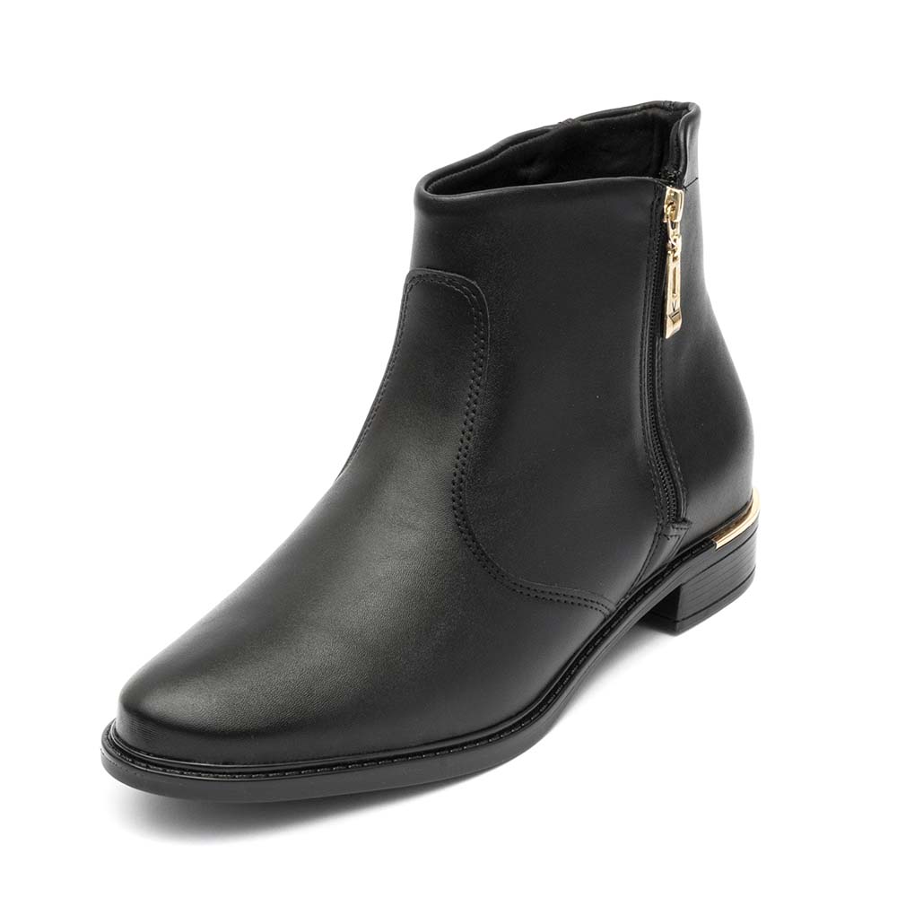 Bota Feminina Vizzano Ziper Preta