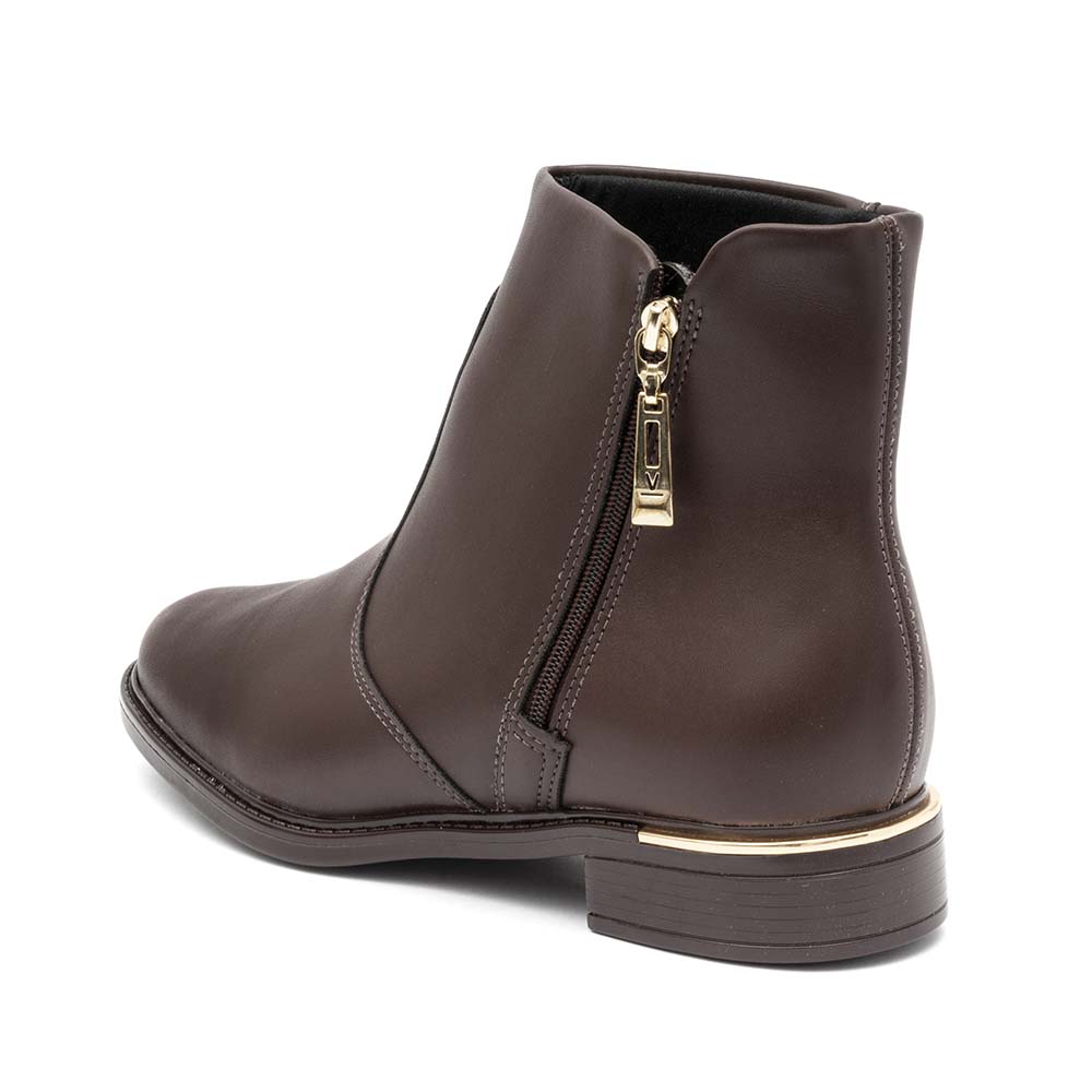 Bota Feminina Vizzano Ziper Café