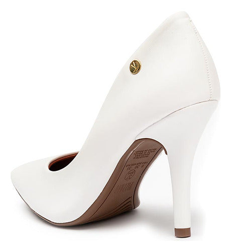Scarpin Vizzano Salto Fino Pelica Branco