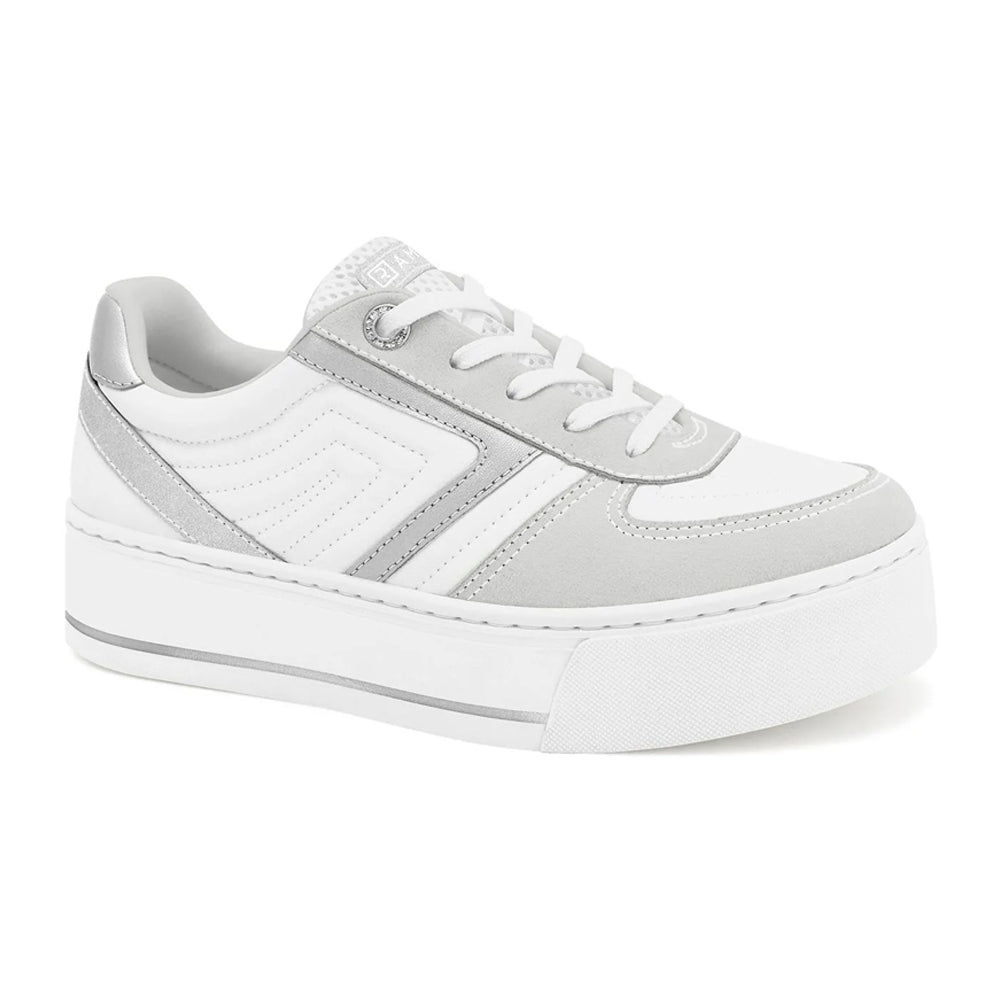 TENIS ESPORTIVO EM SINTETICO FEMININO SOLADO SINTETICO - CAMURÇA PLUS/GELO