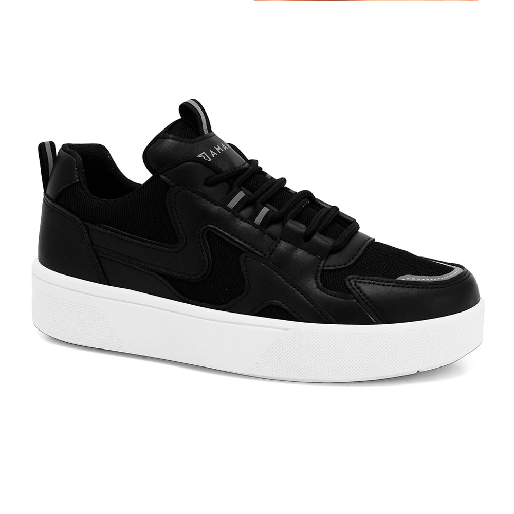 TENIS ESPORTIVO EM TEXTIL FEMININO SOLADO SINTETICO - CABEDAL CRYSTAL/PTO