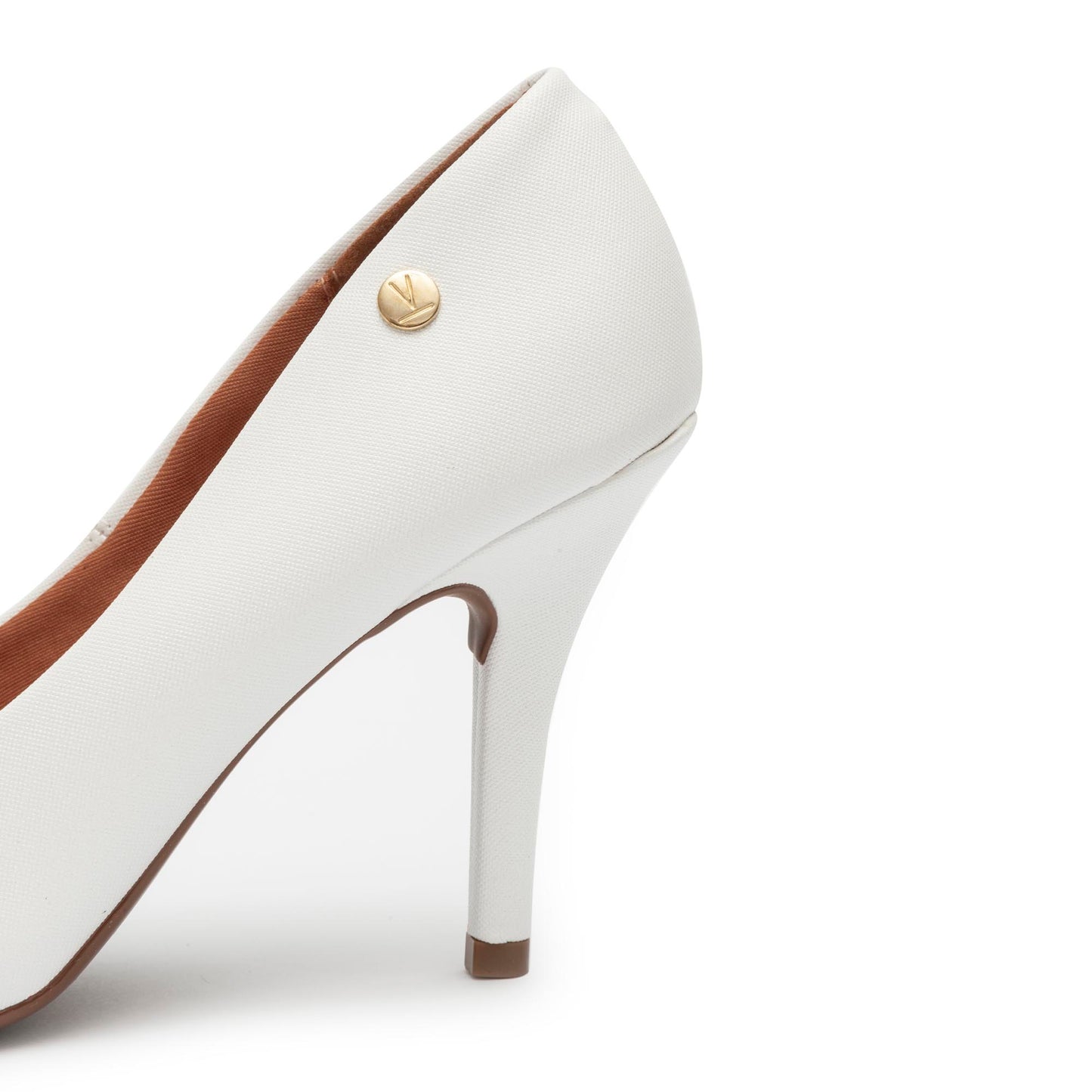 Scarpin Vizzano Salto Fino Glitter Branco