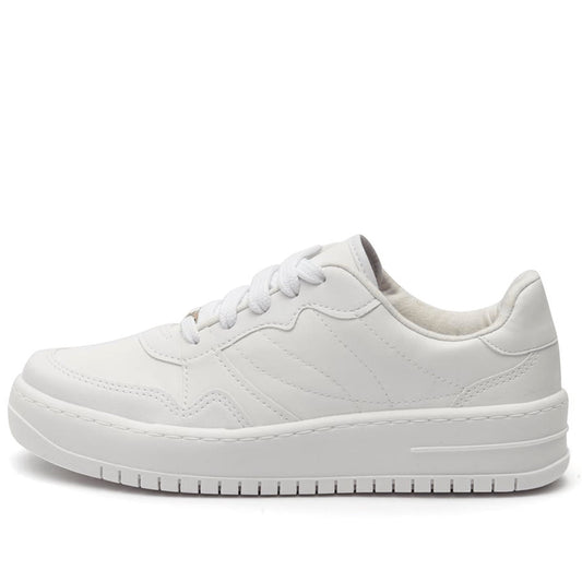 Tênis Casual Vizzano Recortes Branco Feminino