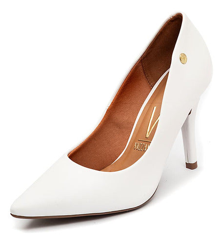Scarpin Vizzano Salto Fino Pelica Branco