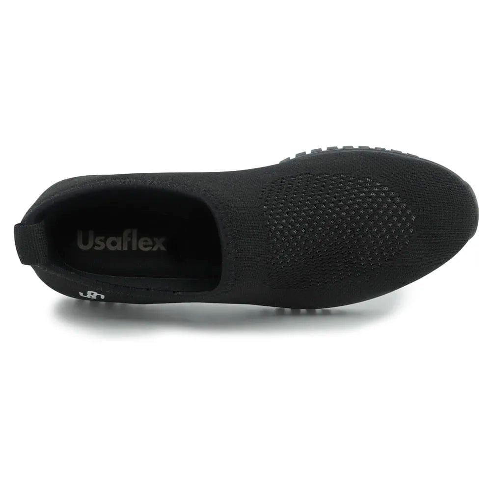 TENIS SLIP ON PRETO TRICOT