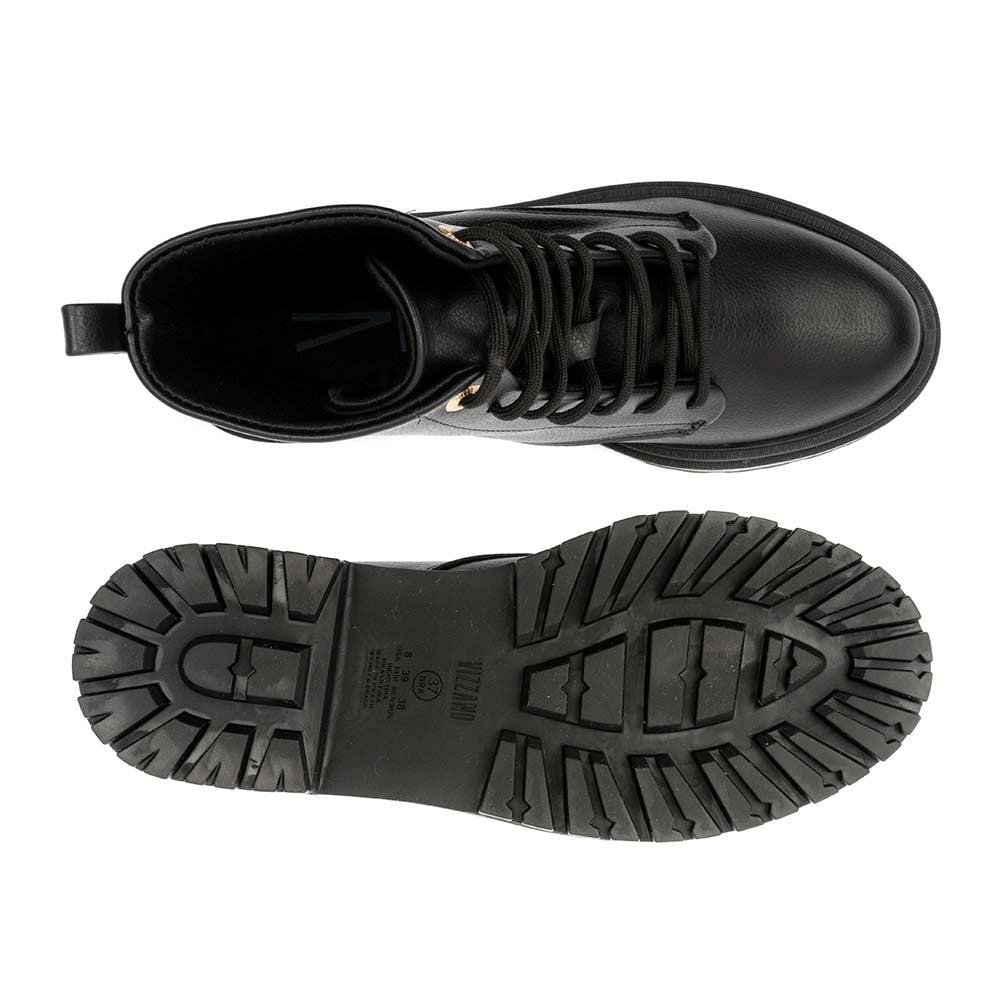 Bota Coturno Feminina Vizzano Preto
