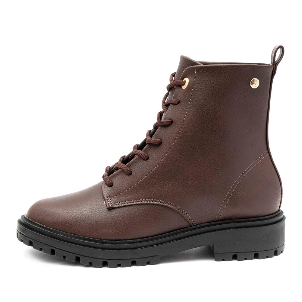 Bota Coturno Feminina Vizzano Café