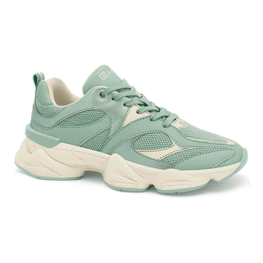 TENIS ESPORTIVO EM TEXTIL FEMININO SOLADO SINTETICO - CAMURÇA PLUS/ALECRIM