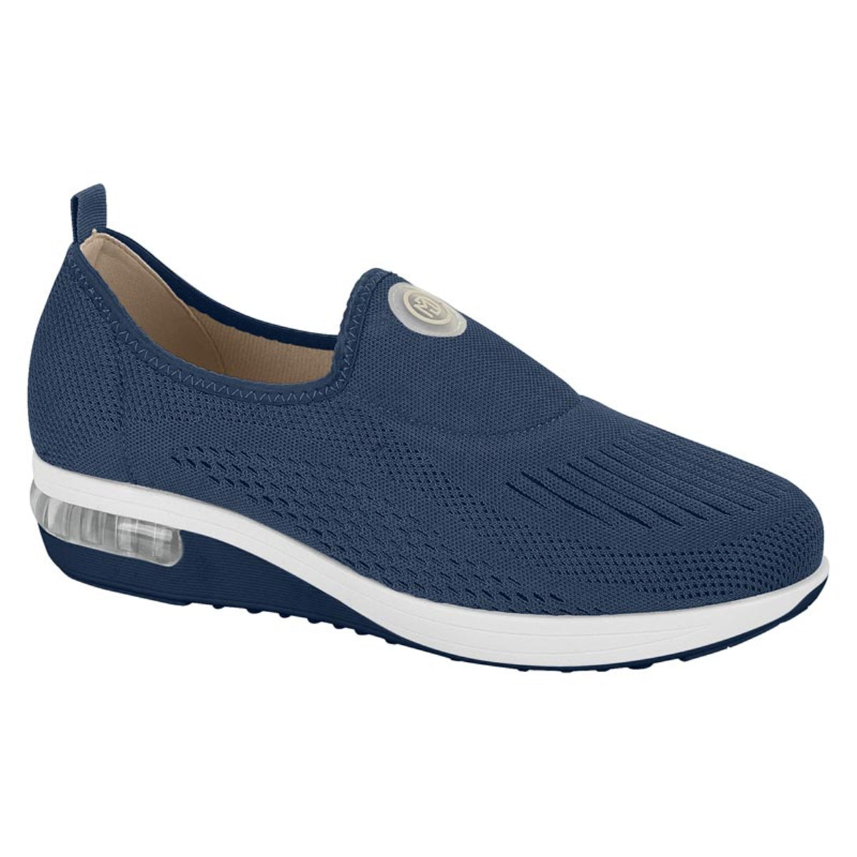 Tênis Feminino Modare Elástico Ultraconforto Slip On Ortopédico Nude