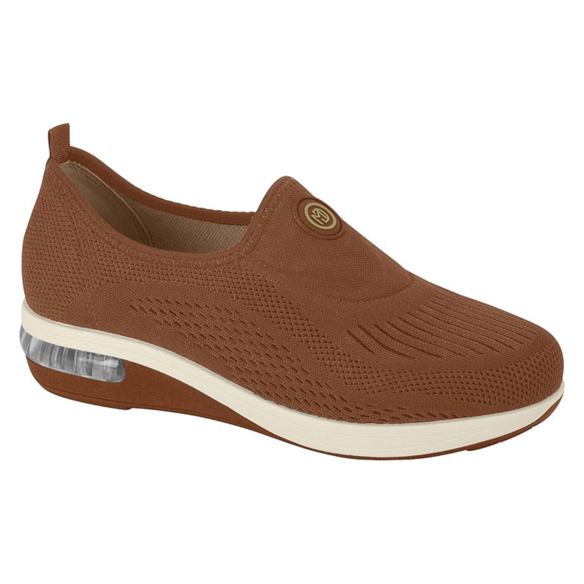 Tênis Feminino Modare Elástico Ultraconforto Slip On Ortopédico Nude