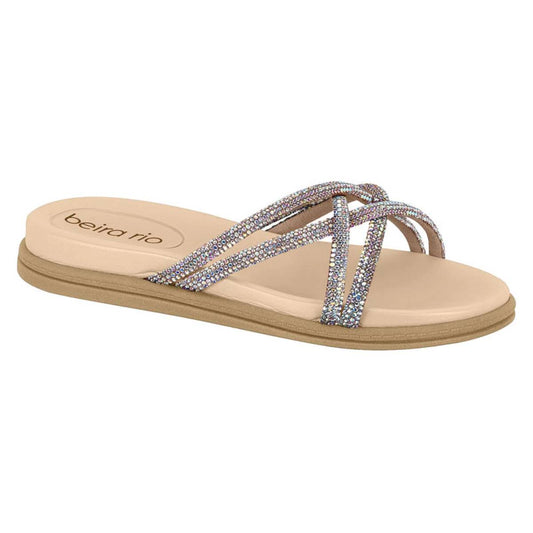 SANDALIA FEM OURO ROSADO-SILVER 8488.116.24698.89099-TIRA PRONTA STRASS