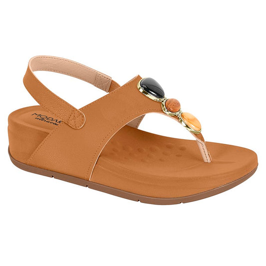 SANDALIA FEM CAMEL 1165 7207.102.21736.95373-NAPA FLOATHER NATURE