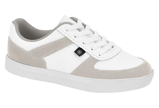 SAPATO CASUAL INFANTIL CABEDAL SINTETICO BRANCO 99/CINZA 788 2801.168.17063.73207-NAPA FLOTER RUSTICO NEO/CAMURCAO
