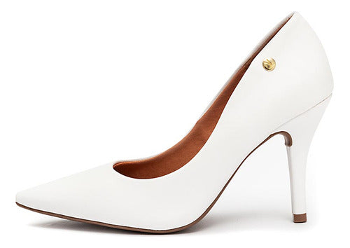 Scarpin Vizzano Salto Fino Pelica Branco