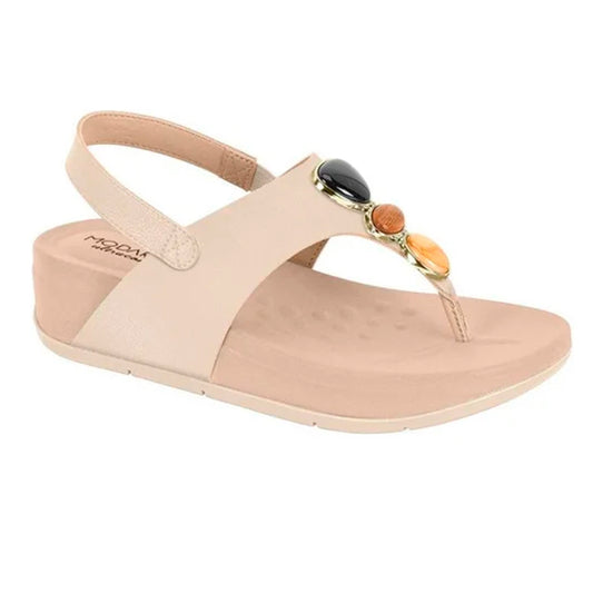 SANDALIA FEM CREME 985 7207.102.21736.83517-NAPA FLOATHER NATURE
