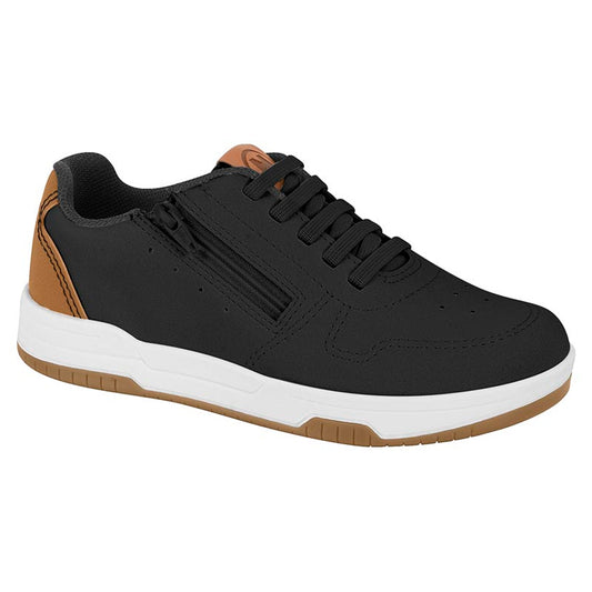 SAPATO CASUAL INFANTIL CABEDAL SINTETICO PRETO 01/CARAMELO 876 2852.102.13958.72828-NAPA FLOTER RUSTICO NEO