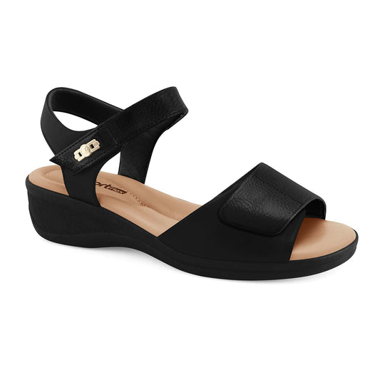 SANDALIAS EM SINTETICO FEMININA SOLADO SINTETICO - VERNIZ GLAM PLUS/PTO