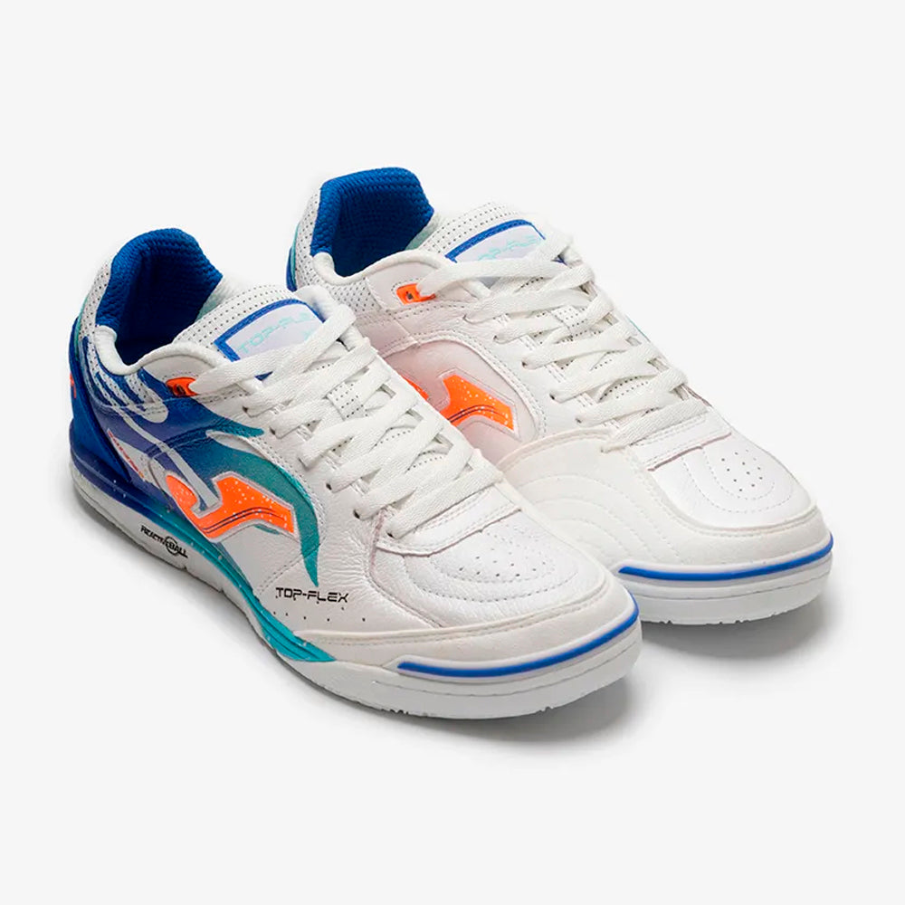CHUTEIRA FUTSAL JOMA TOP FLEX REBOUND (BCO AZL)