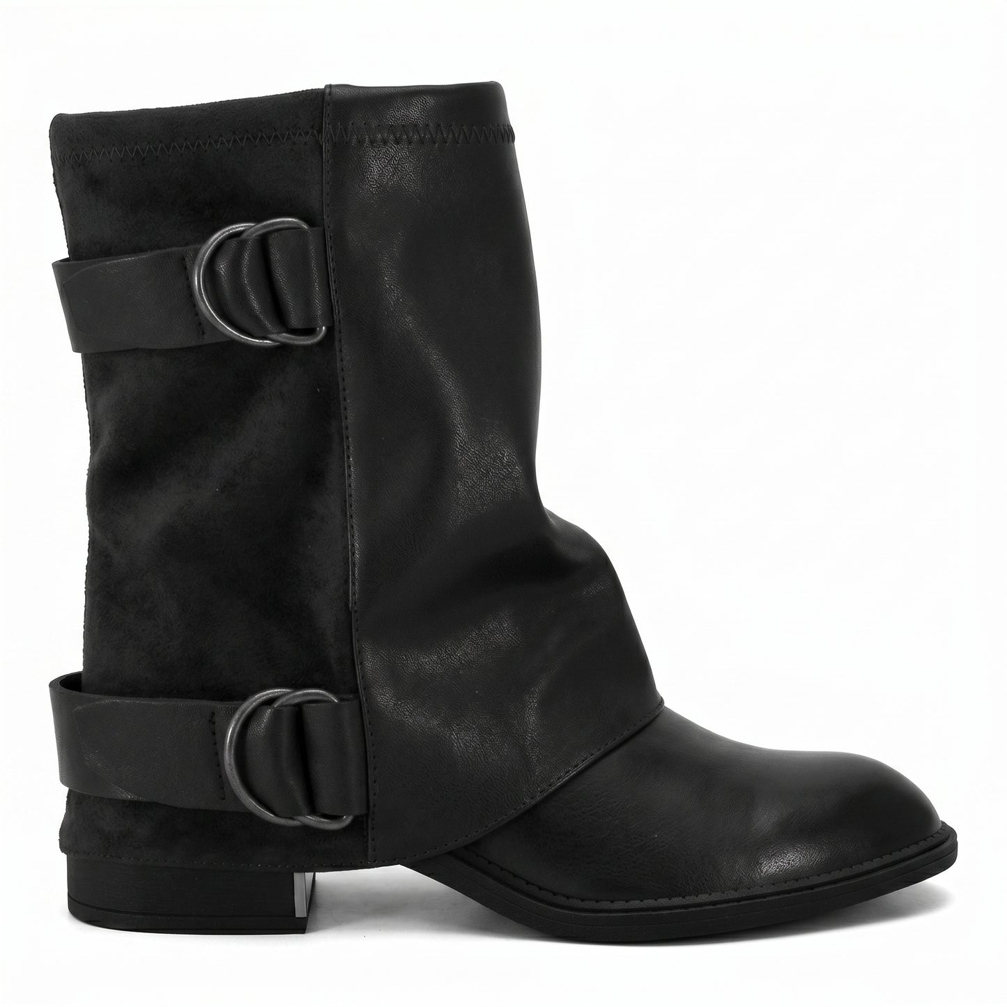 Bota Feminina Ramarim Fivela Plataforma Original Confortável