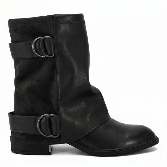 Bota Feminina Ramarim Fivela Plataforma Original Confortável