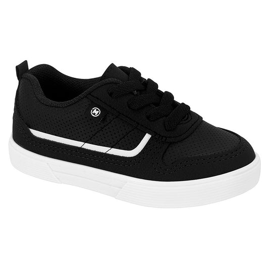 SAPATO CASUAL PRETO 01/BRANCO 99 2136.164.28726.17689-NPA SOFT CONFY MIC/NP FL R N/MILANO