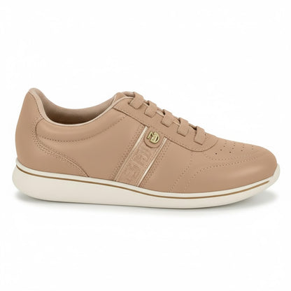 TENIS FEM NUDE 658/DOURADO 7358.233.27897.53284-NP PELE STRECH/NP FLOA NAT/MET PREM
