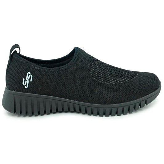 TENIS SLIP ON PRETO TRICOT