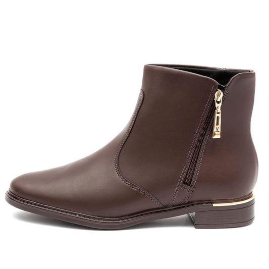 Bota Feminina Vizzano Ziper Café