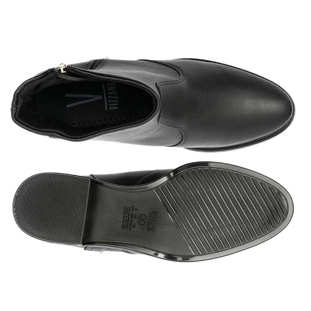 Bota Feminina Vizzano Ziper Preta