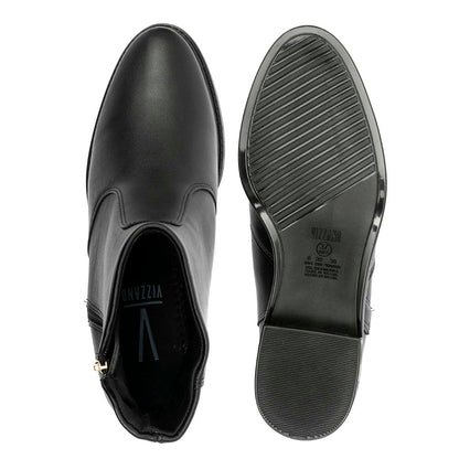 Bota Feminina Vizzano Ziper Preta