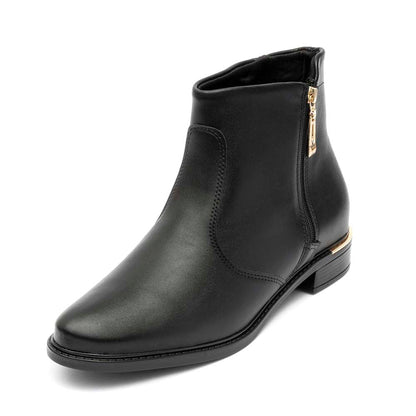 Bota Feminina Vizzano Ziper Preta