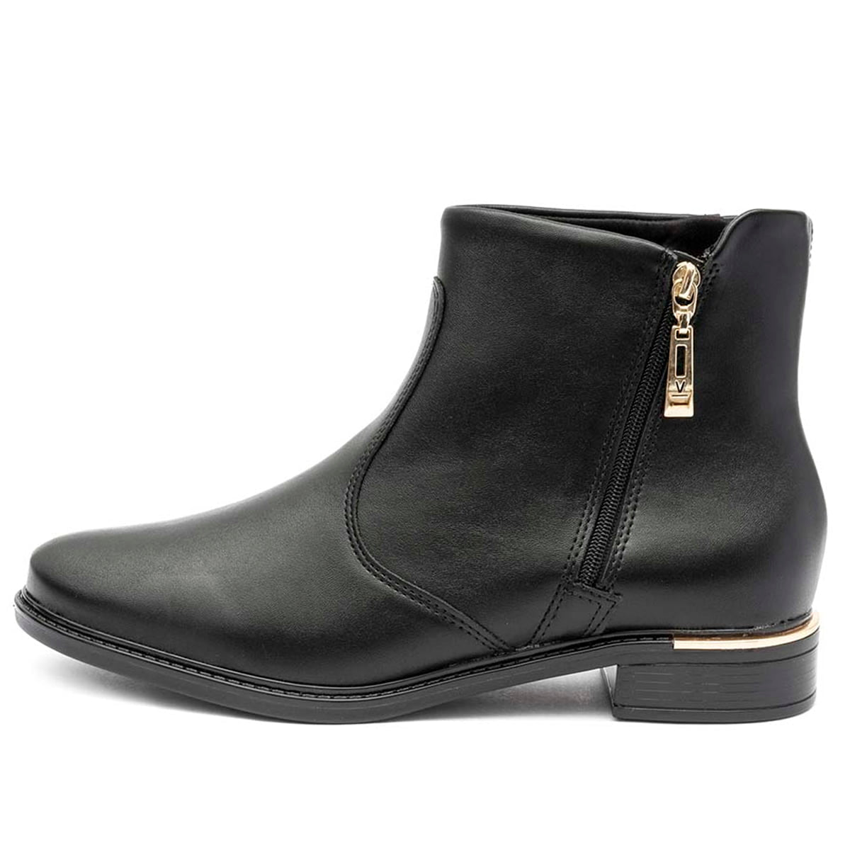 Bota Feminina Vizzano Ziper Preta
