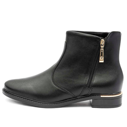 Bota Feminina Vizzano Ziper Preta