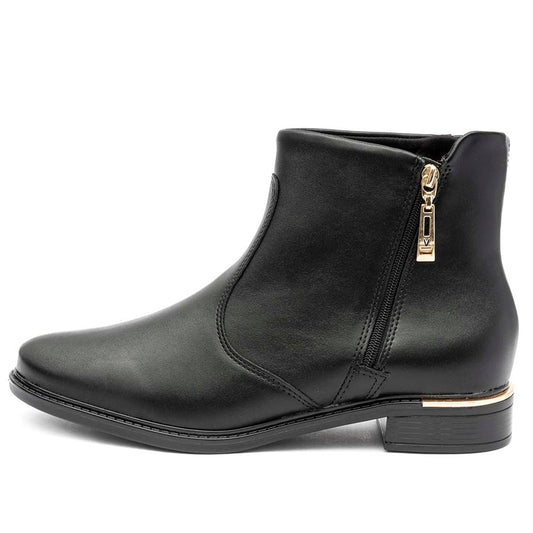 Bota Feminina Vizzano Ziper Preta