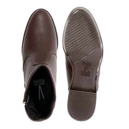 Bota Feminina Vizzano Ziper Café