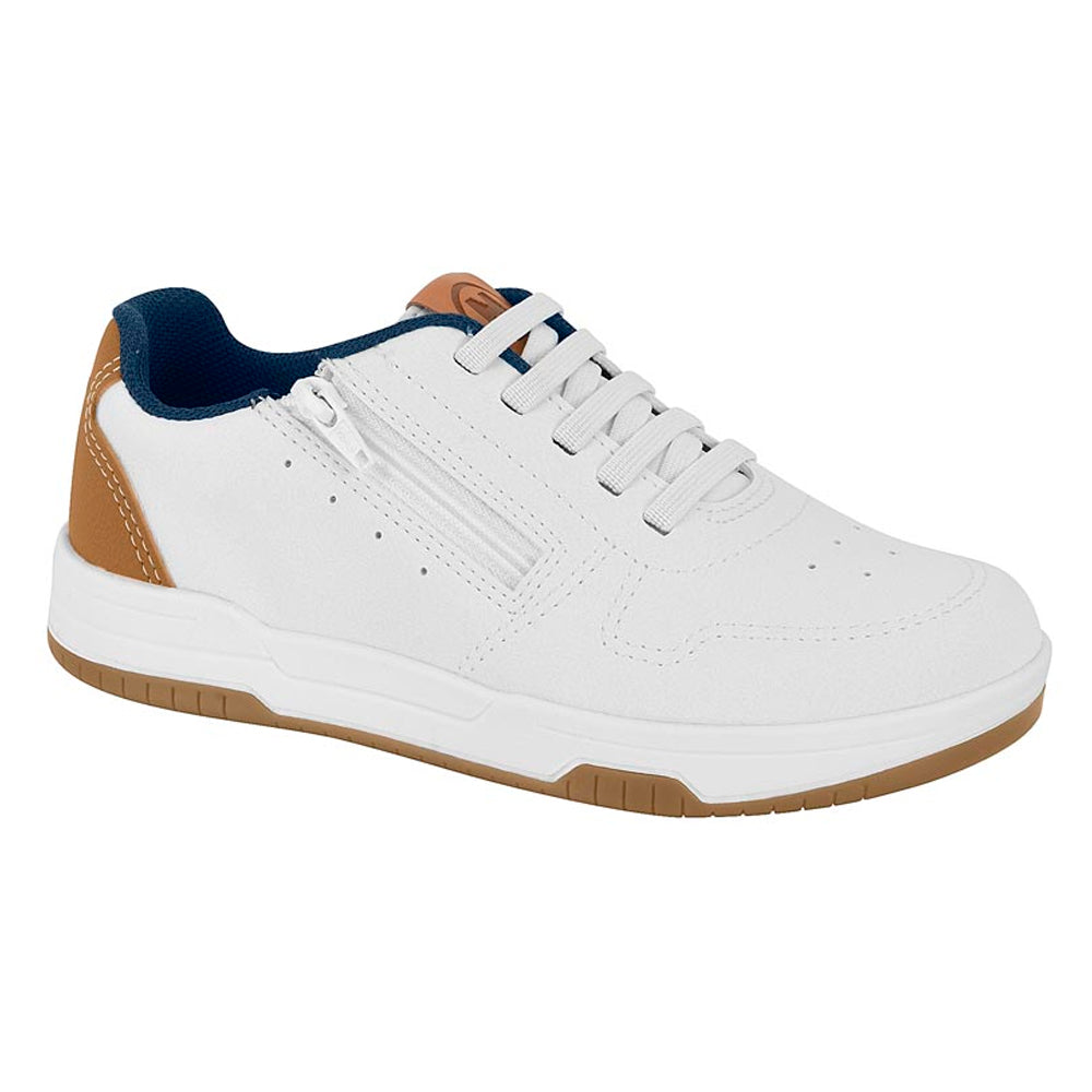 SAPATO CASUAL INFANTIL CABEDAL SINTETICO BRANCO 99/CARAMELO 876 2852.102.13958.78429-NAPA FLOTER RUSTICO NEO