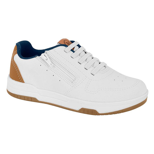 SAPATO CASUAL INFANTIL CABEDAL SINTETICO BRANCO 99/CARAMELO 876 2852.102.13958.78429-NAPA FLOTER RUSTICO NEO