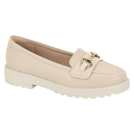 MOCASSIM FEMININA CABEDAL SINTETICO CREME 985 7357.106.21736.83517-NAPA FLOATHER NATURE