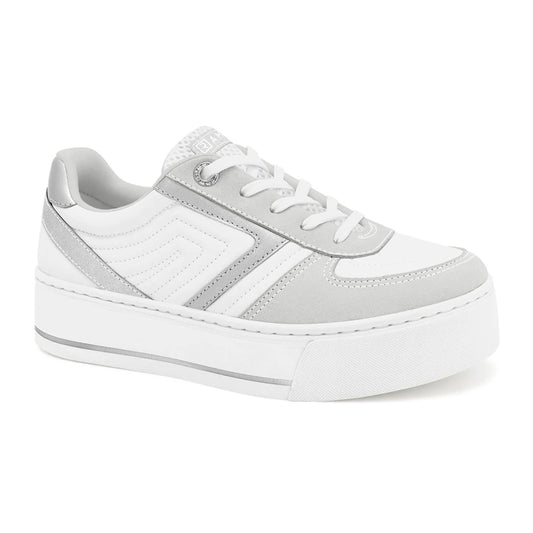 TENIS ESPORTIVO EM SINTETICO FEMININO SOLADO SINTETICO - CAMURÇA PLUS/GELO