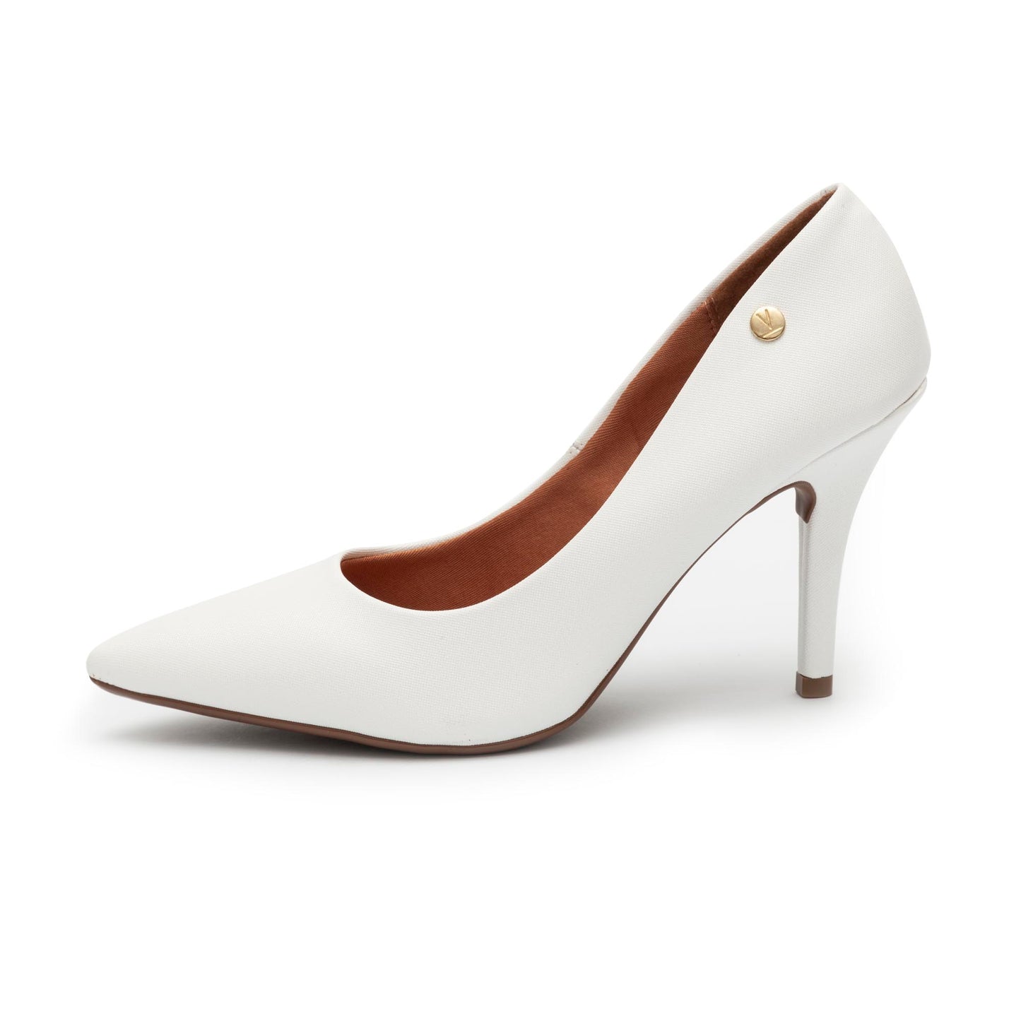 Scarpin Vizzano Salto Fino Glitter Branco